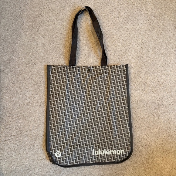 Lululemon shopping tote bag brown Large Holiday Edition - Picture 2 of 3